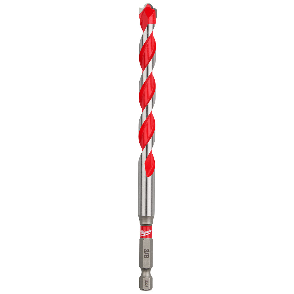 3/8" x 4" x 6" SHOCKWAVE Impact Duty Carbide Hammer Drill Bit with POWER TIP