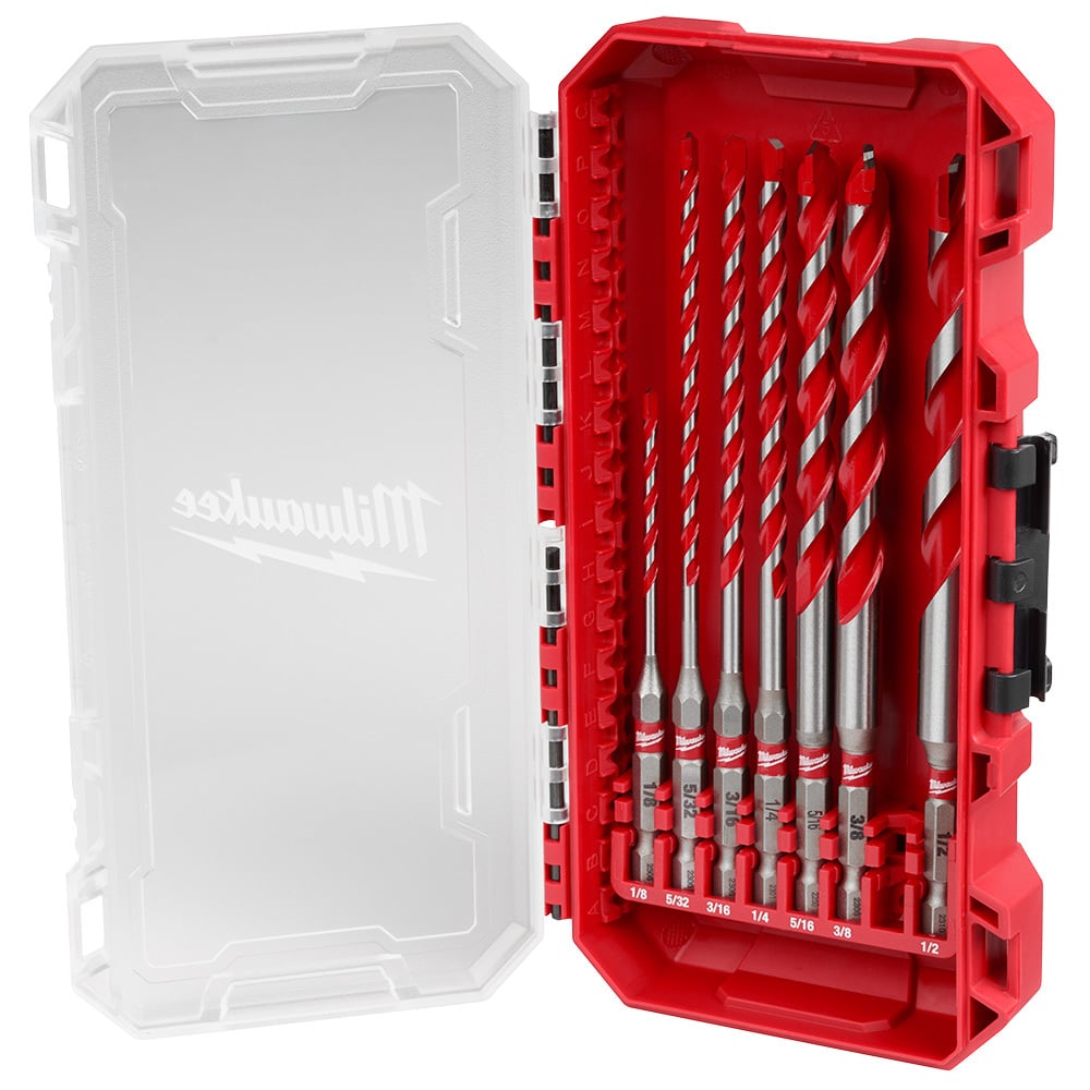7PC. SHOCKWAVE Impact Duty Carbide Hammer Drill Bit Set