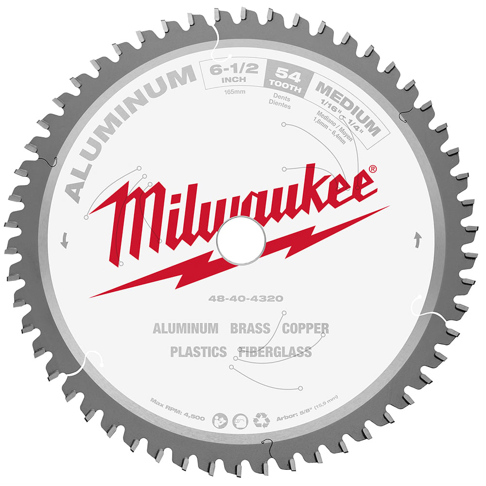6-1/2 in. Aluminum Cutting Circular Saw Blade
