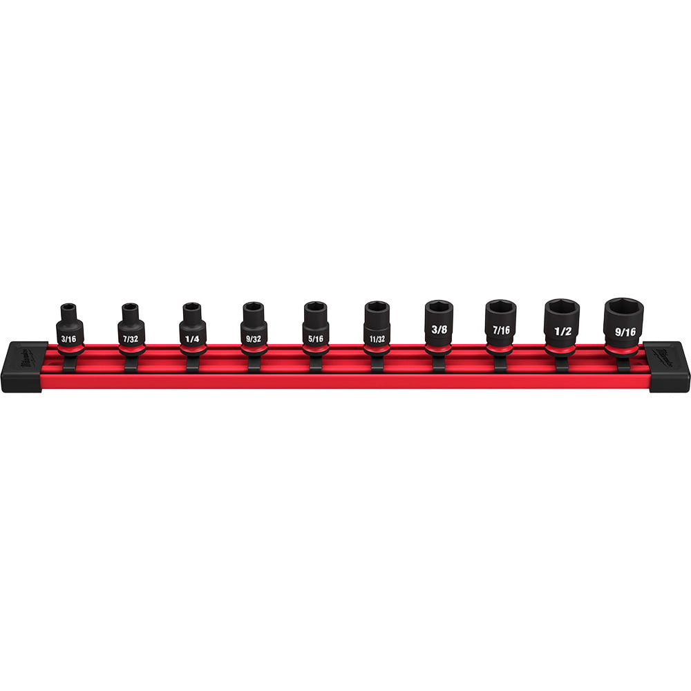 10PC SHOCKWAVE Impact Duty SAE Standard 6 Point Socket Set