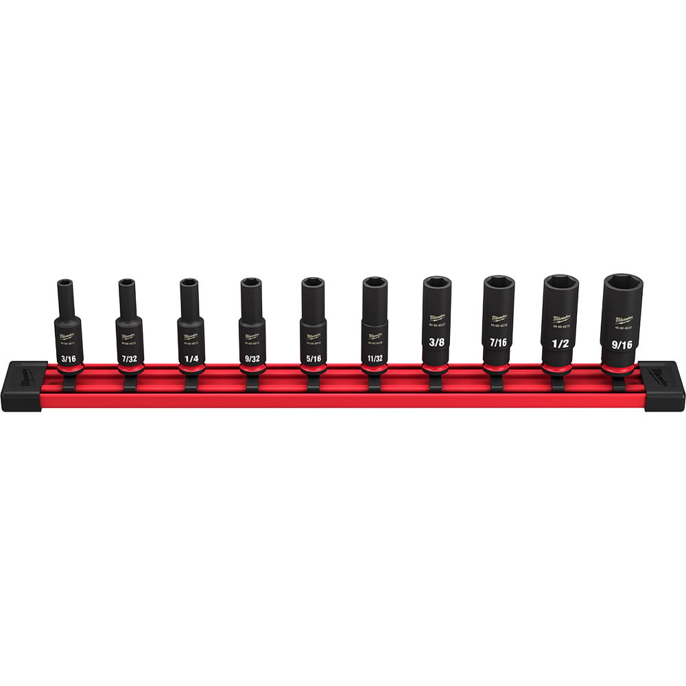 10PC SHOCKWAVE Impact Duty SAE Deep 6 Point Socket Set