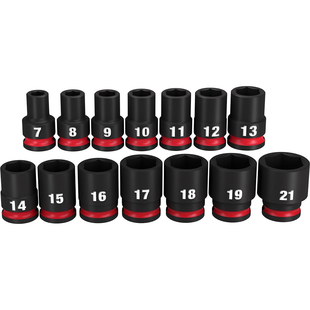 14PC SHOCKWAVE Impact Duty 3/8 Drive Metric Standard 6 Point Socket Set