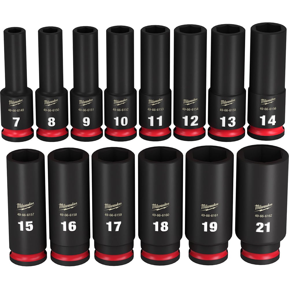 14PC SHOCKWAVE Impact Duty 3/8 Drive Metric Deep 6 Point Socket Set