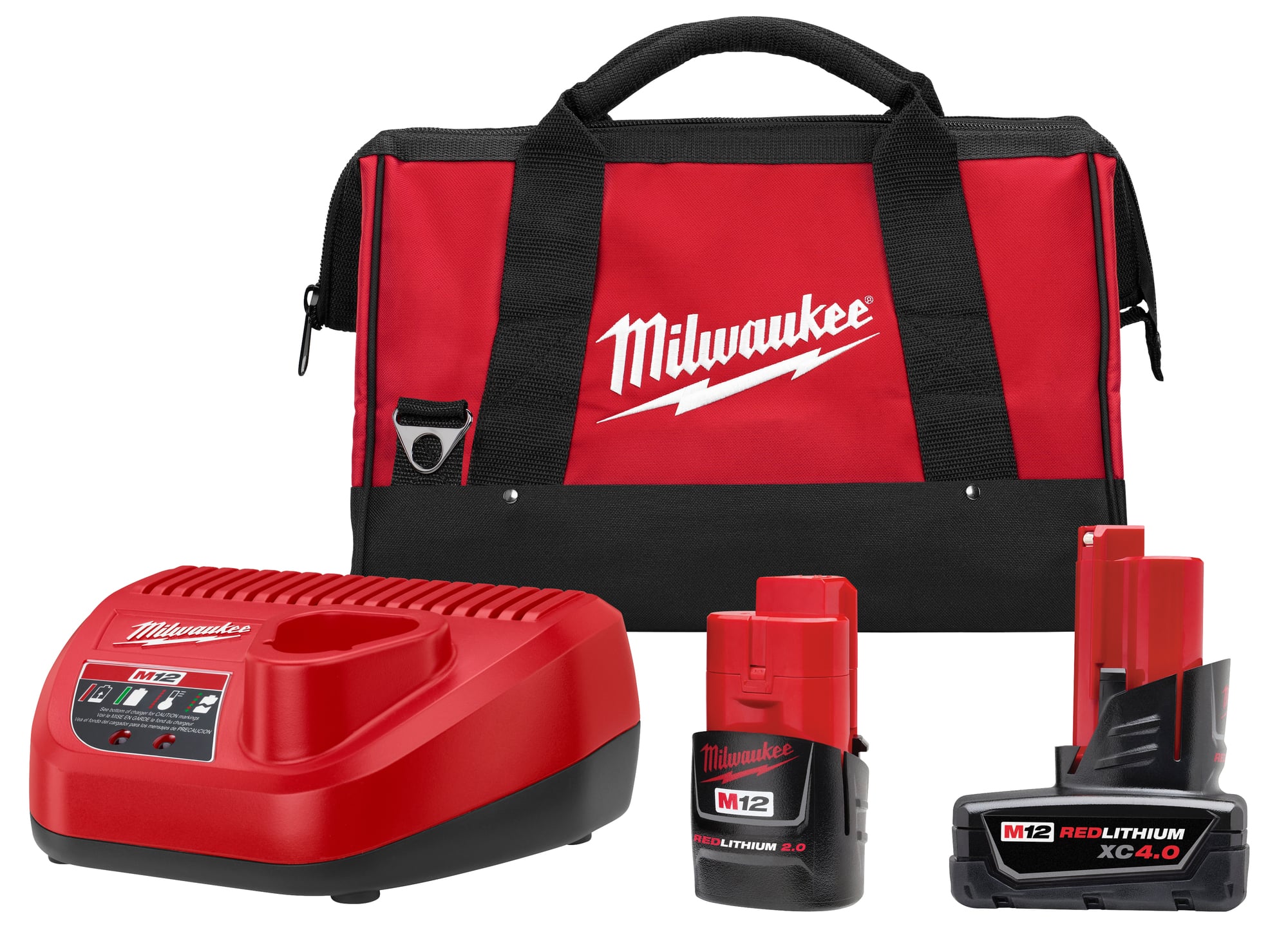 M12 REDLITHIUM CP 2.0Ah & XC 4.0Ah Battery and Charger Starter Kit