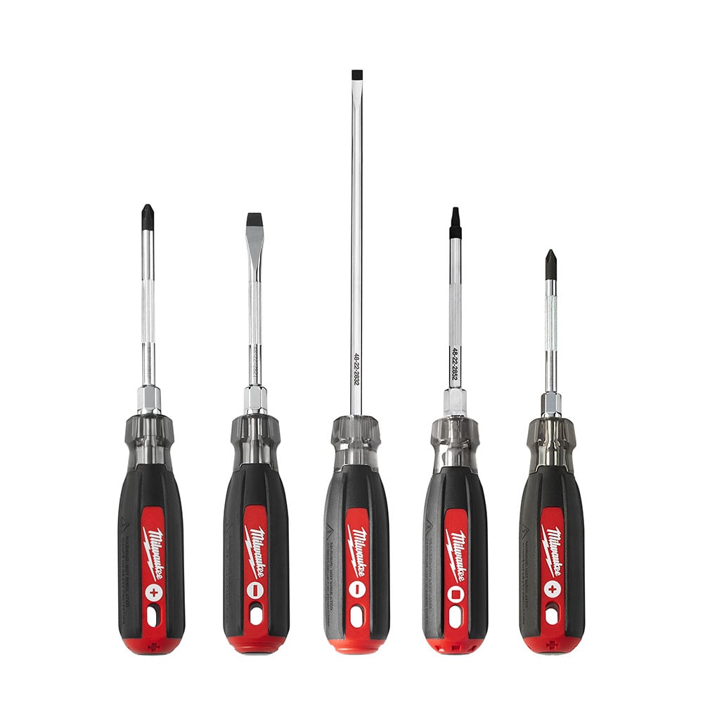 5 Pc Cushion Grip Screwdriver Kit