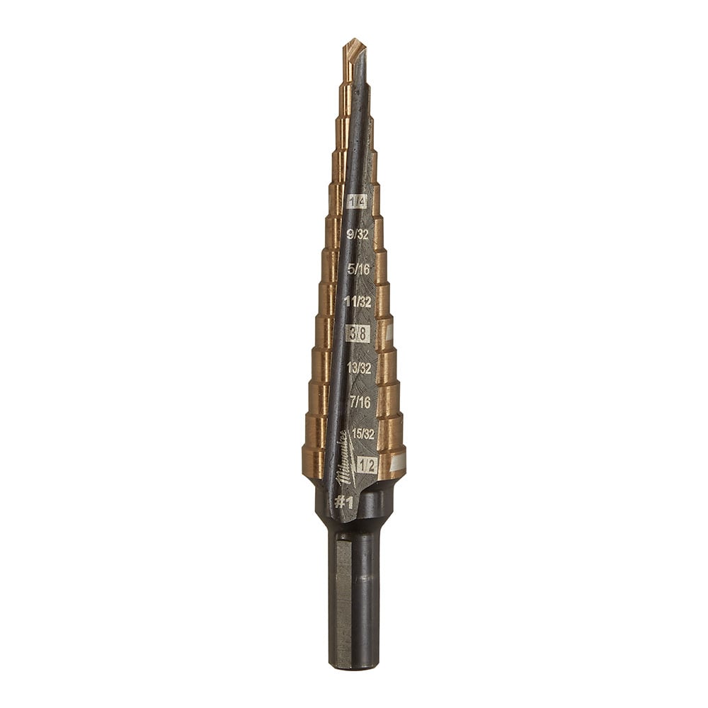 Milwaukee Cobalt Step Drill Bit #1 (1/8-1/2)