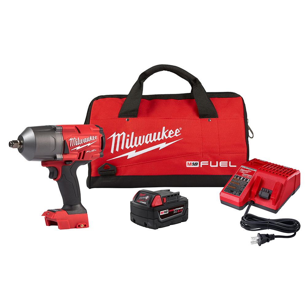 M18 FUEL 1/2 In. High Torque Impact Wrench Kit W/ Contractor Bag