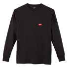 Heavy Duty Pocket T-Shirt - Long Sleeve - Black XL
