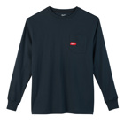 Heavy Duty Pocket T-Shirt - Long Sleeve - Blue L