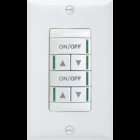 Low Voltage Push-Button Wallpod , Raise/Lower Dimming Without Wires, White, SKU - 238YMX