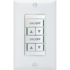 Low Voltage Push-Button Wallpod , Raise/Lower Dimming Without Wires, White, SKU - 238YMX