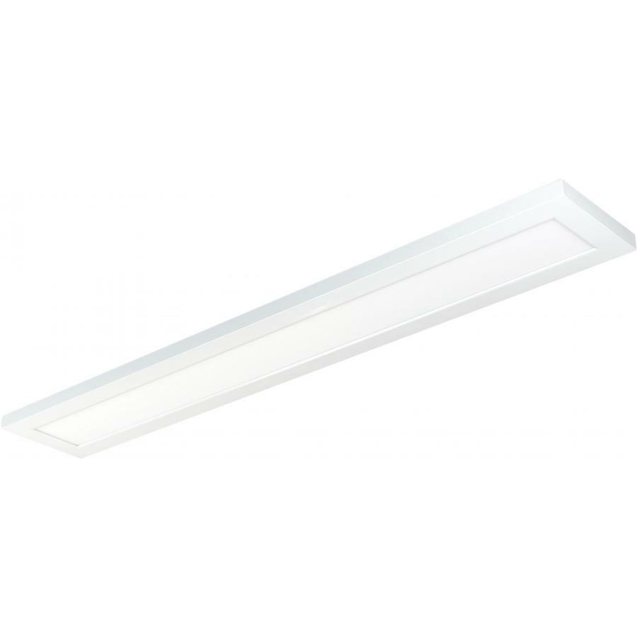 30 Watt 5" x 36" Surface Mount LED Fixture - 3000K - 90 CRI - Low Profile - White Finish - 120/277 Volts