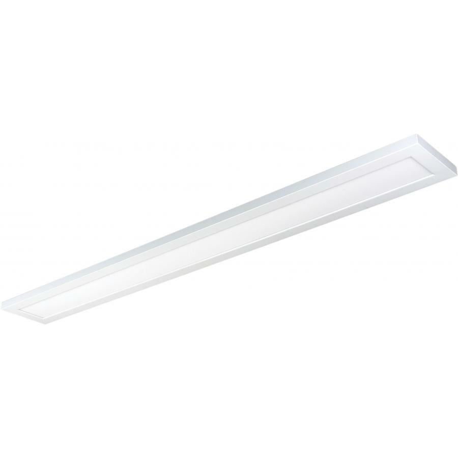 40 Watt 5" x 48" Surface Mount LED Fixture - 3000K - 90 CRI -  Low Profile - White Finish - 120/277 Volts