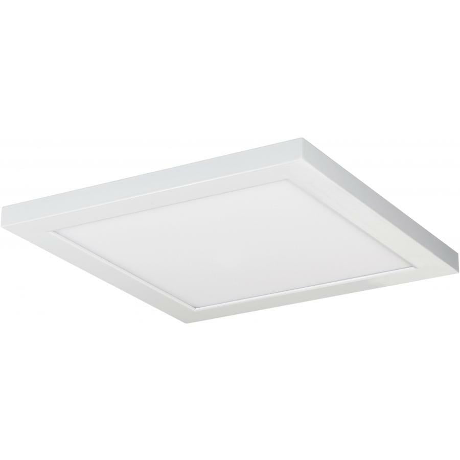18 Watt 12" x 12" Surface Mount LED Fixture - 5000K - 80 CRI - Low Profile - White Finish - 120/277 Volts