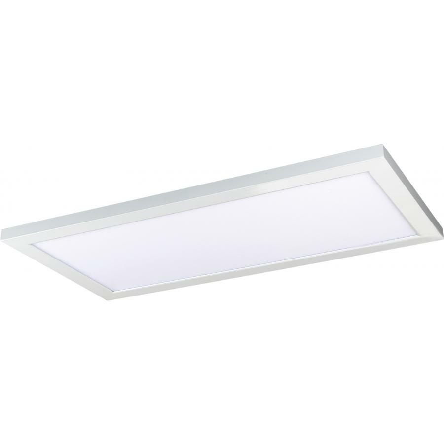 22 Watt 12" x 24" Surface Mount LED Fixture -  5000K -  80 CRI -   Low Profile -  White Finish -  120/277 Volts