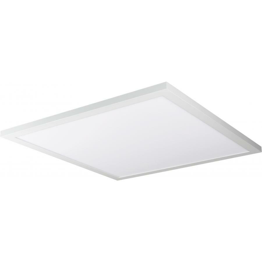 45 Watt 24" x 24" Surface Mount LED Fixture - 5000K - 80 CRI - Low Profile - White Finish - 120/277 Volts