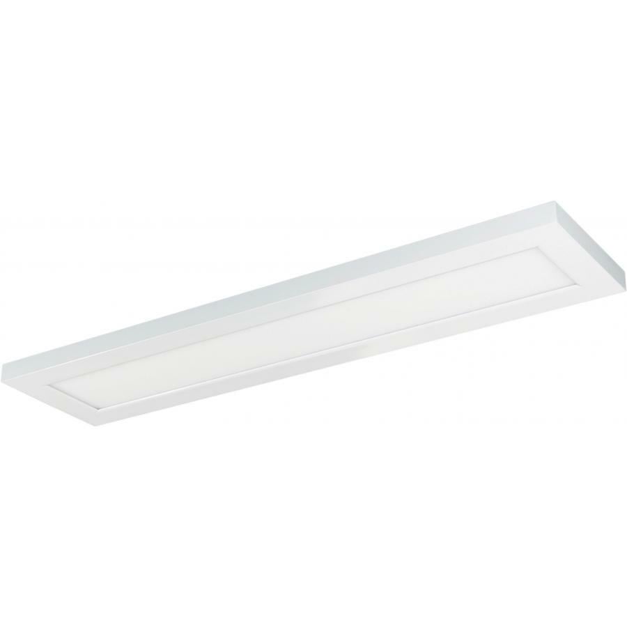 22 Watt 5" x 24" Surface Mount LED Fixture -  5000K -  80 CRI -   Low Profile -  White Finish -  120/277 Volts