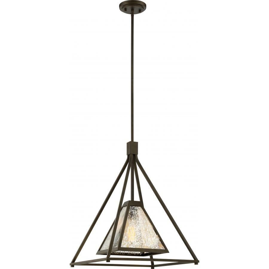 Mystic 1 Light Large Pendant Fixture - Forest Bronze Finish