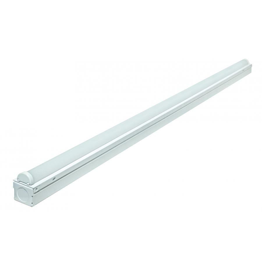 LED 4' Strip Light -  24 Watt -  White Finish -  100-277 Volts