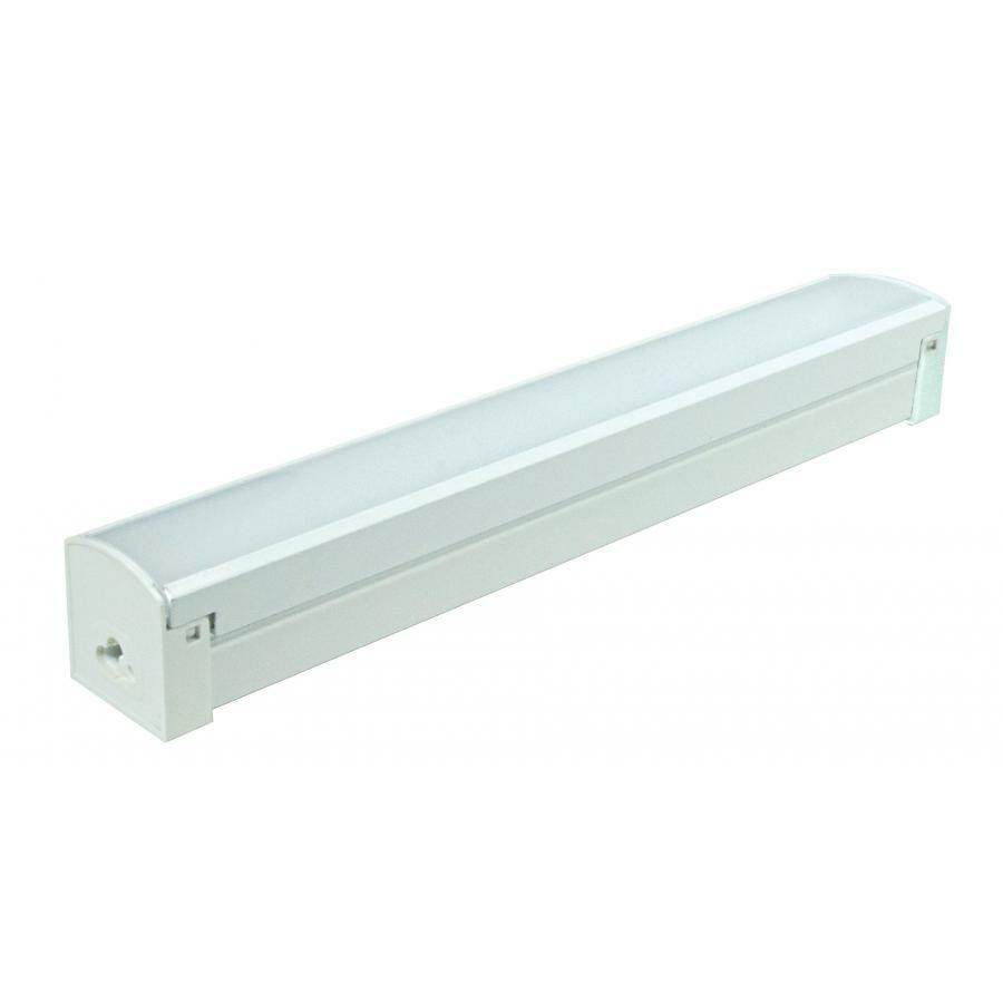 LED 1' Connectable Strip - 12 Watt - 4000K - White Finish - 120 Volts