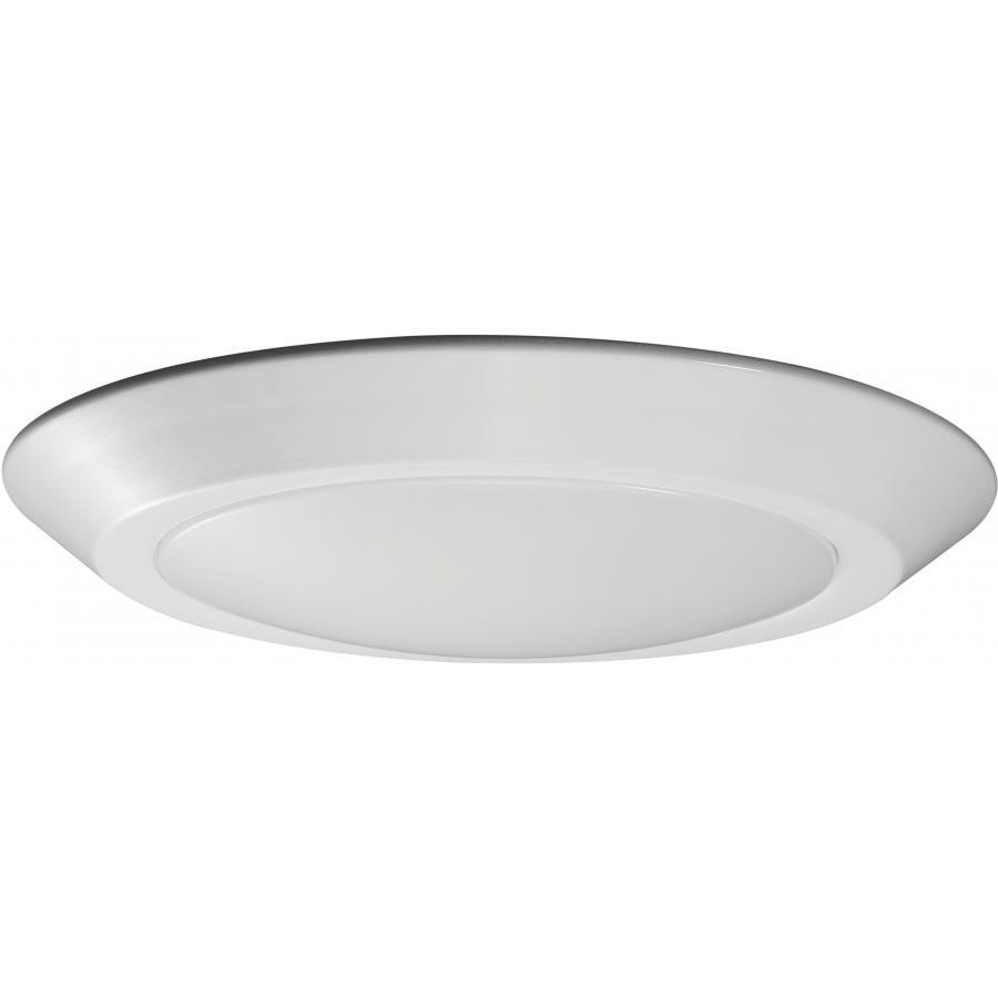 10" LED Flush Mount Fixture - Disk Light - White Finish - 4000K