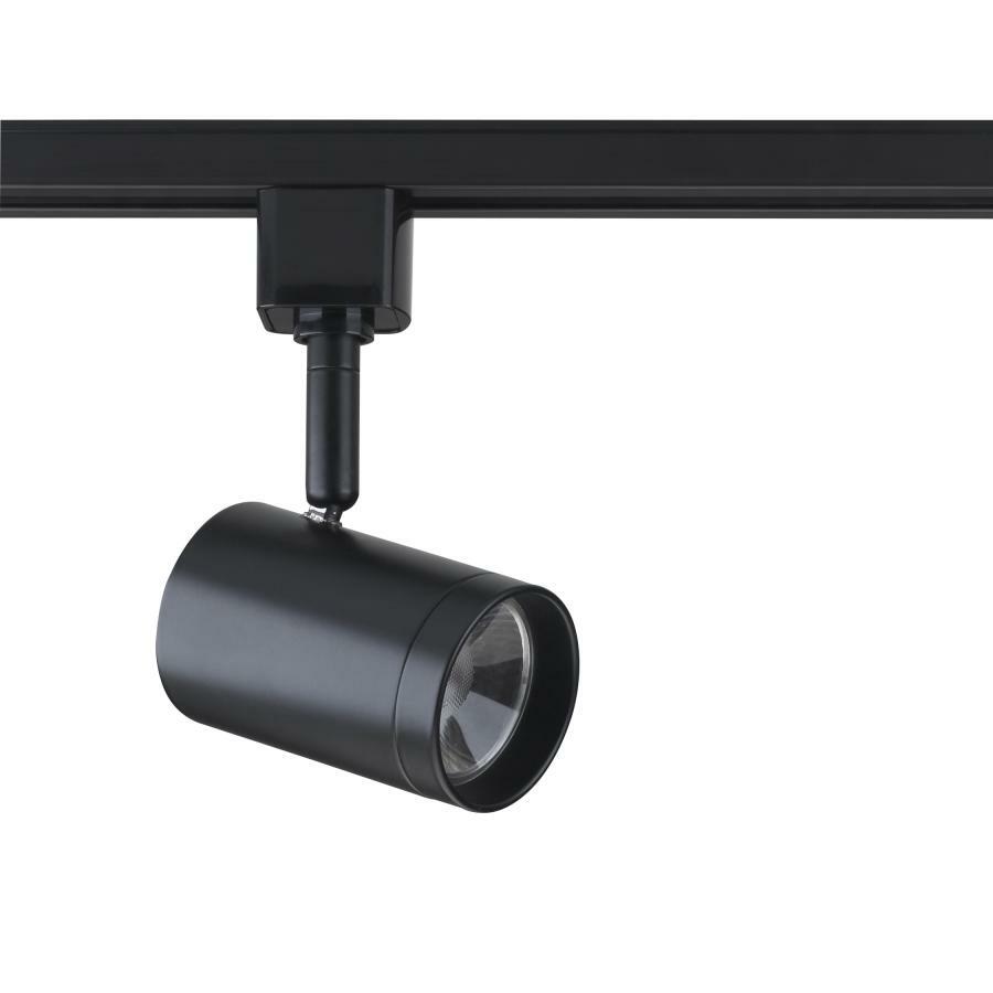 1 Light - LED - 12W Track Head - Small Cylinder - Black - 24 Deg. Beam