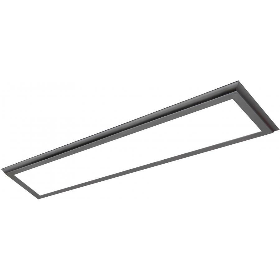 45 Watt - 12" x 48" Surface Mount LED Fixture - 3000K - Gun Metal Finish - 100-277 Volts