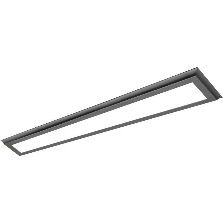 40 Watt - 5" x 48" Surface Mount LED Fixture - 3000K - Gun Metal Finish - 100-277 Volts