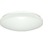 14" Flush Mounted LED Light Fixture - White Finish - With Occupancy Sensor - 120-277 Volts