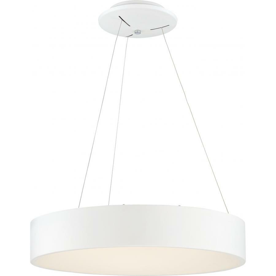 Orbit - 20 Watt LED Pendant - White Finish