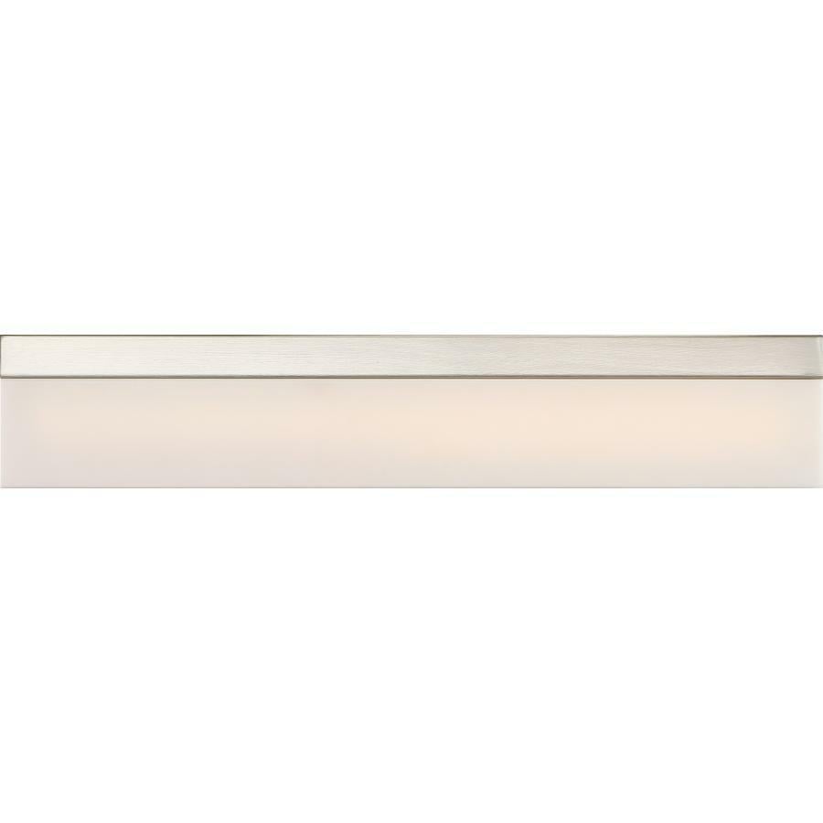 Jackson LED Medium Vanity - Brushed Nickel Finish with White Acrylic