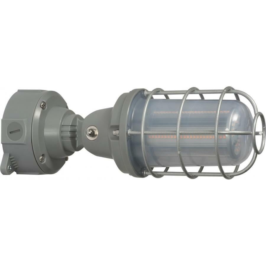 LED Adjustable Vapor Tight Fixture 20W 5000K Gray Finish 100-277V