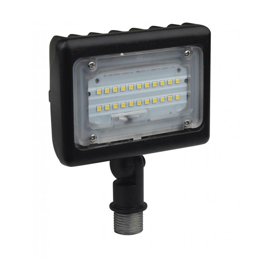 LED Small Flood Light - 15W 4000K Bronze Finish