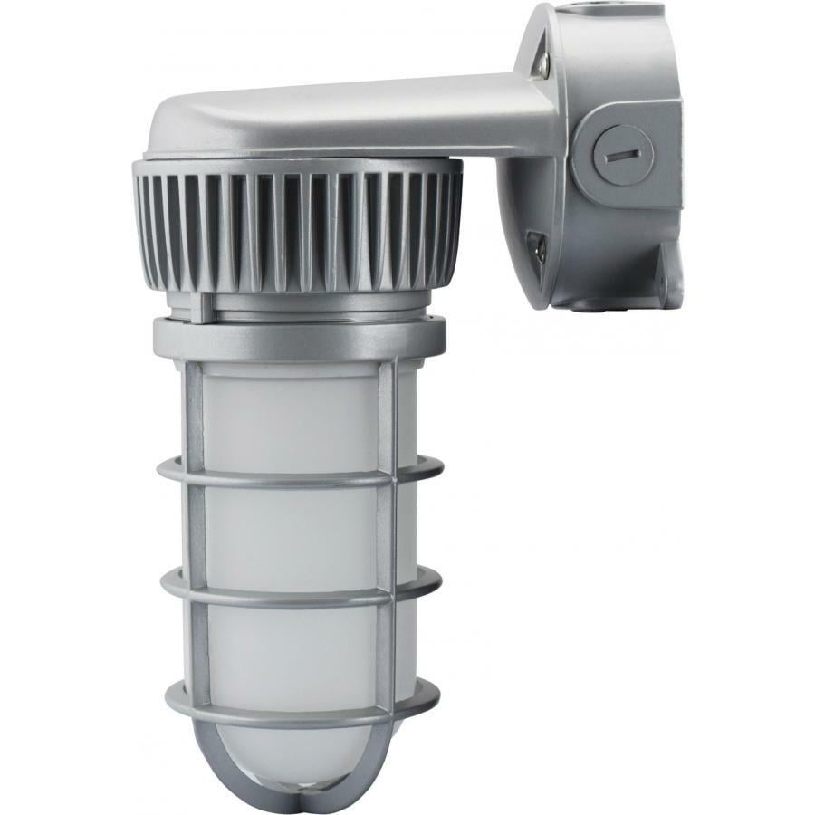 LED Volts Vapor Proof Wall Mount - 20 Watts 4000K Silver Finish 100-277 Volts