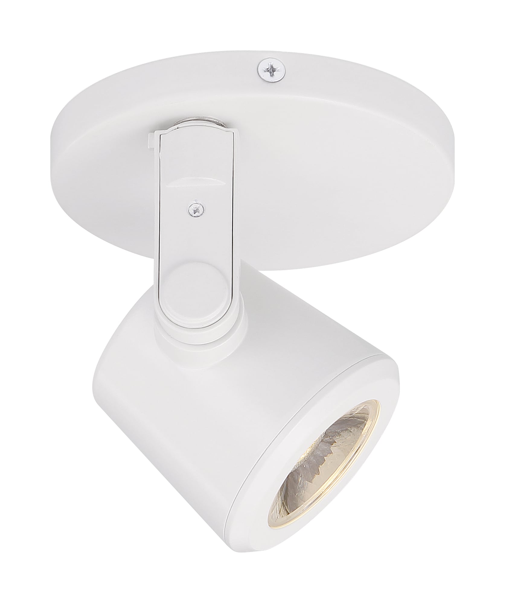 12 Watt LED White Taper Back Monopoint Spotlight Fixture - 3000K 36 Degree Beam Angle