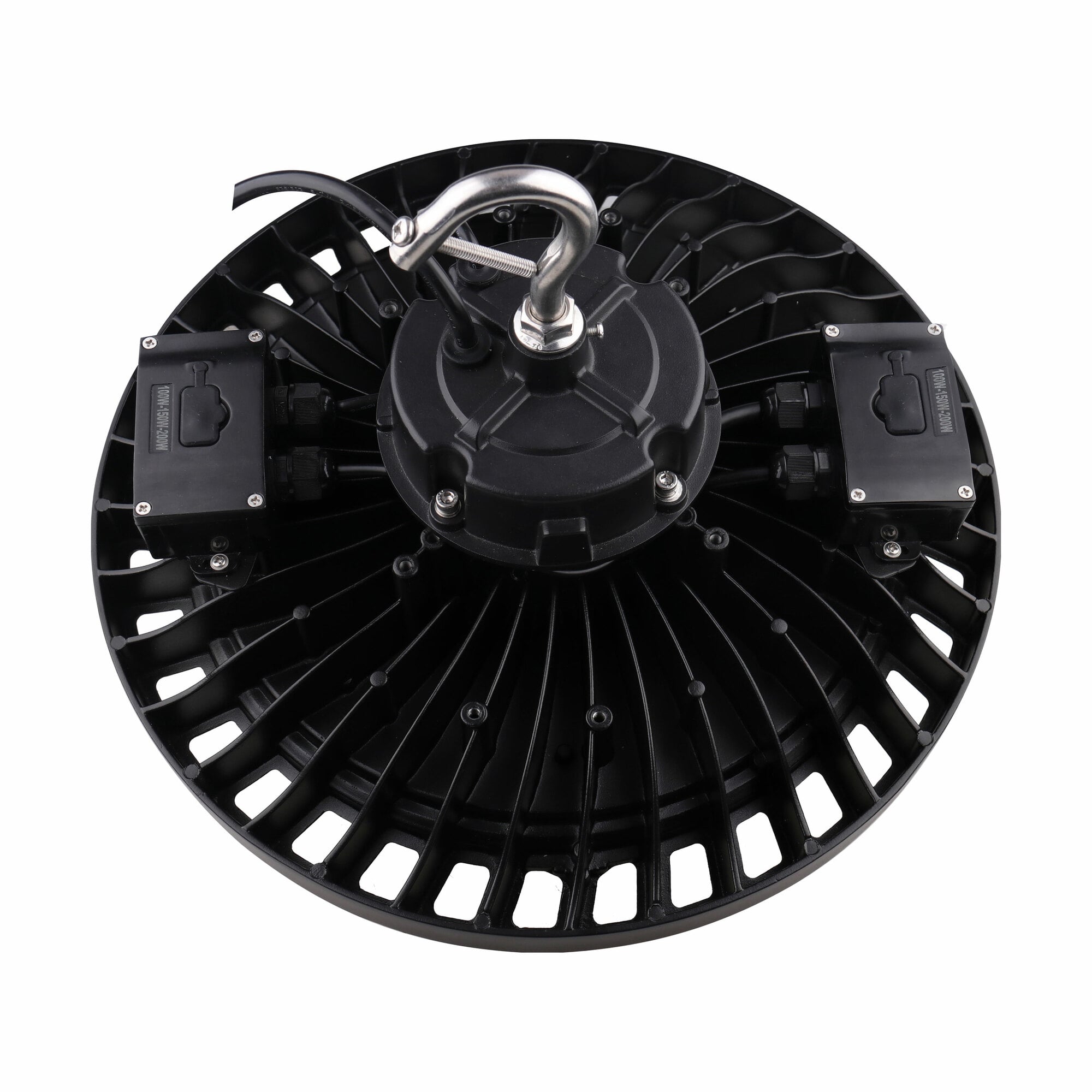 LED UFO High Bay - CCT Watt Sel 80W/100W/120W 3K/4K/5K 50K Hr Black