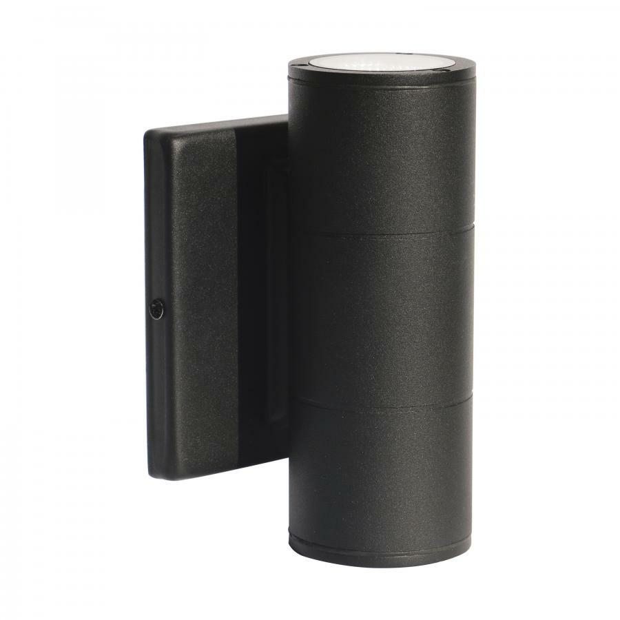 2 Light LED Small Up and Down Sconce Fixture - Black Finish 10W 120/277V