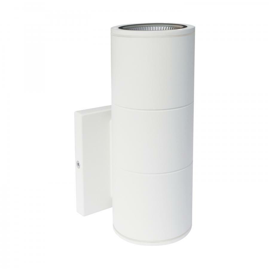 1 Light LED Large Up or Down Sconce Fixture - White Finish 20W 120/277V