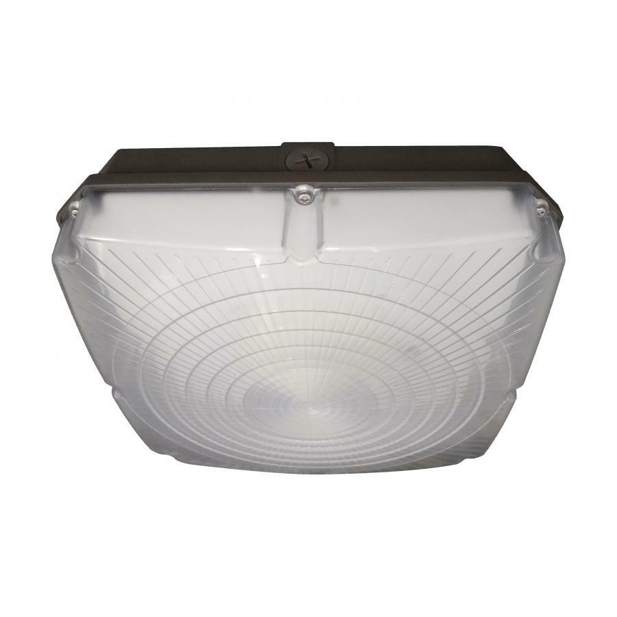 LED Canopy Light - 40 Watts- 5000K - Bronze Finish - 120-277 Volts