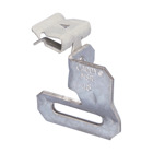 90 Strap Hanger with Flange Clip, 0.125"0.25" Flange, 1 1/4" Max Strap