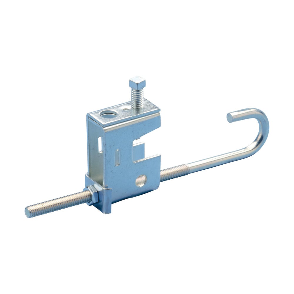 BC11/BC12 Multi-Function Clamp with J-Bolt, 3/8", 1/2" Rod, 3/4" Max Flange
