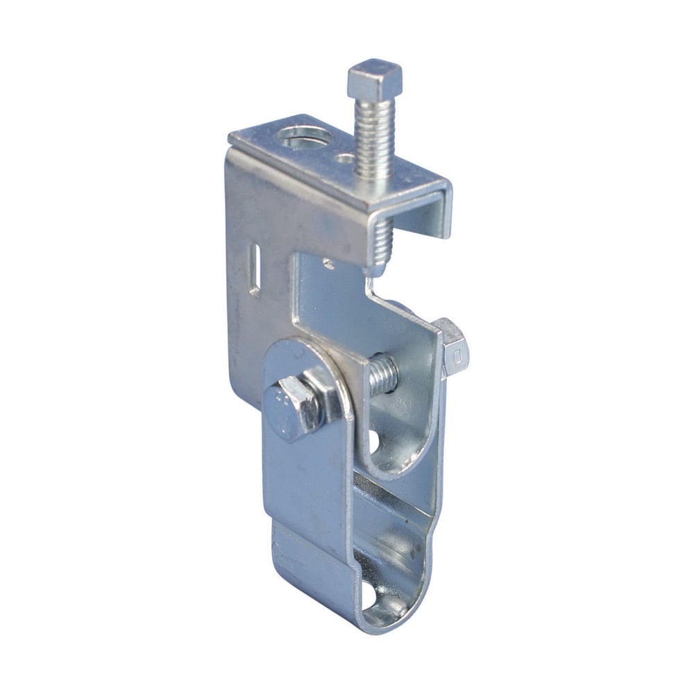 BC10 Beam Clamp with BC15 Swivel, 3/8", 1/2" Rod, 3/4" Max Flange