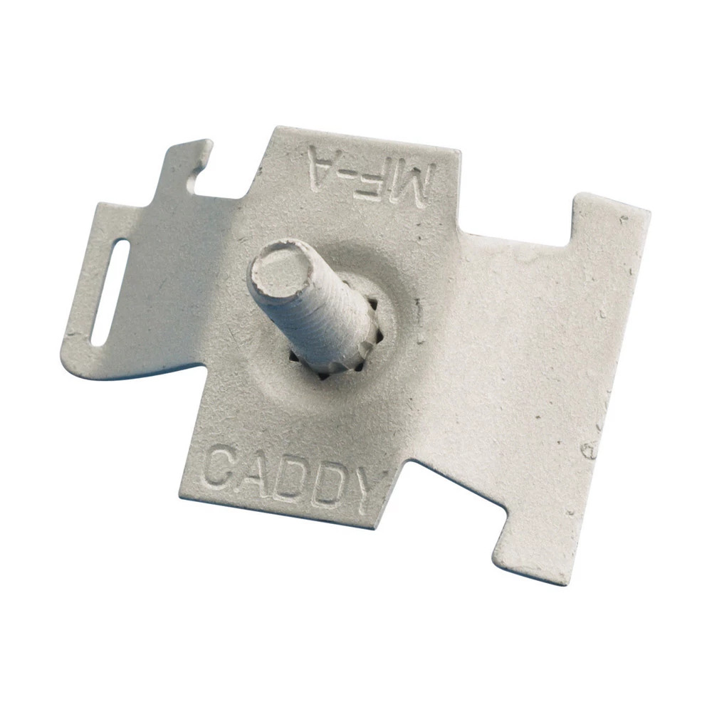 Clip-On Strut Nut, Spring Steel, 1/4" Hole, w/Screw, 0.625" Screw