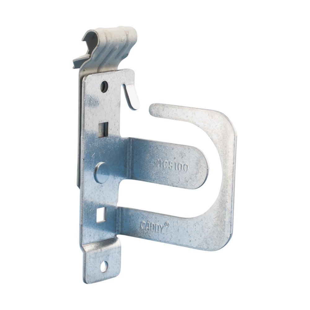 MC/AC Cable Support Bracket with Z Purlin Clip, 14-3 to 10-2 MC/AC, 4 Cable, 1/16"?1/4" Flange
