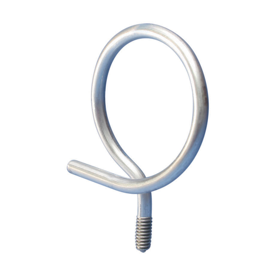Threaded Bridle Ring, 1.25" dia, #10 Screw, Metal