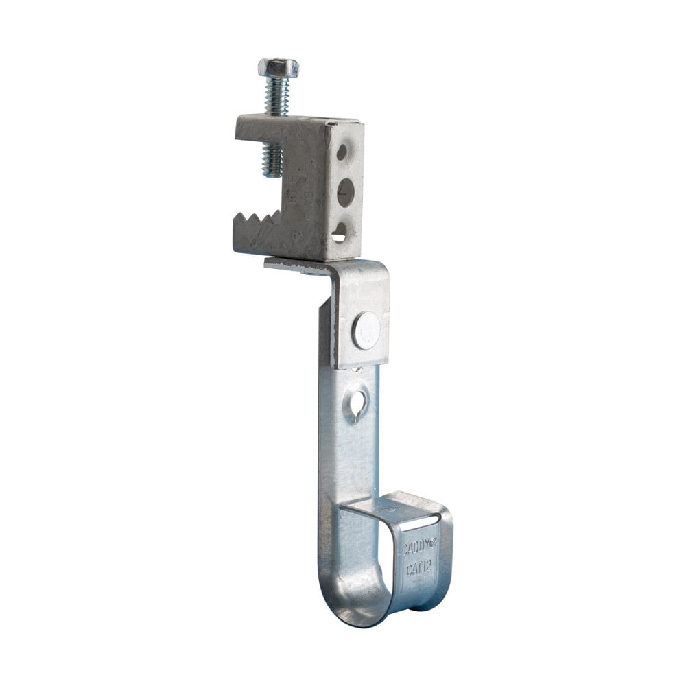 nVent CADDY Cablecat J-Hook with BC Beam Clamp, Swivel, 3/4" dia, 1/8"?1/2" Flange