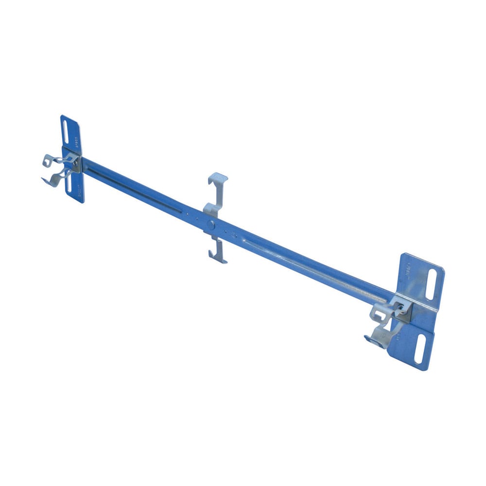 B18-CO-Z Box/Multiple Conduit Hanger with Rod/Wire Clip, 1/2", 3/4" EMT, 1/4" Rod, #12 Wire