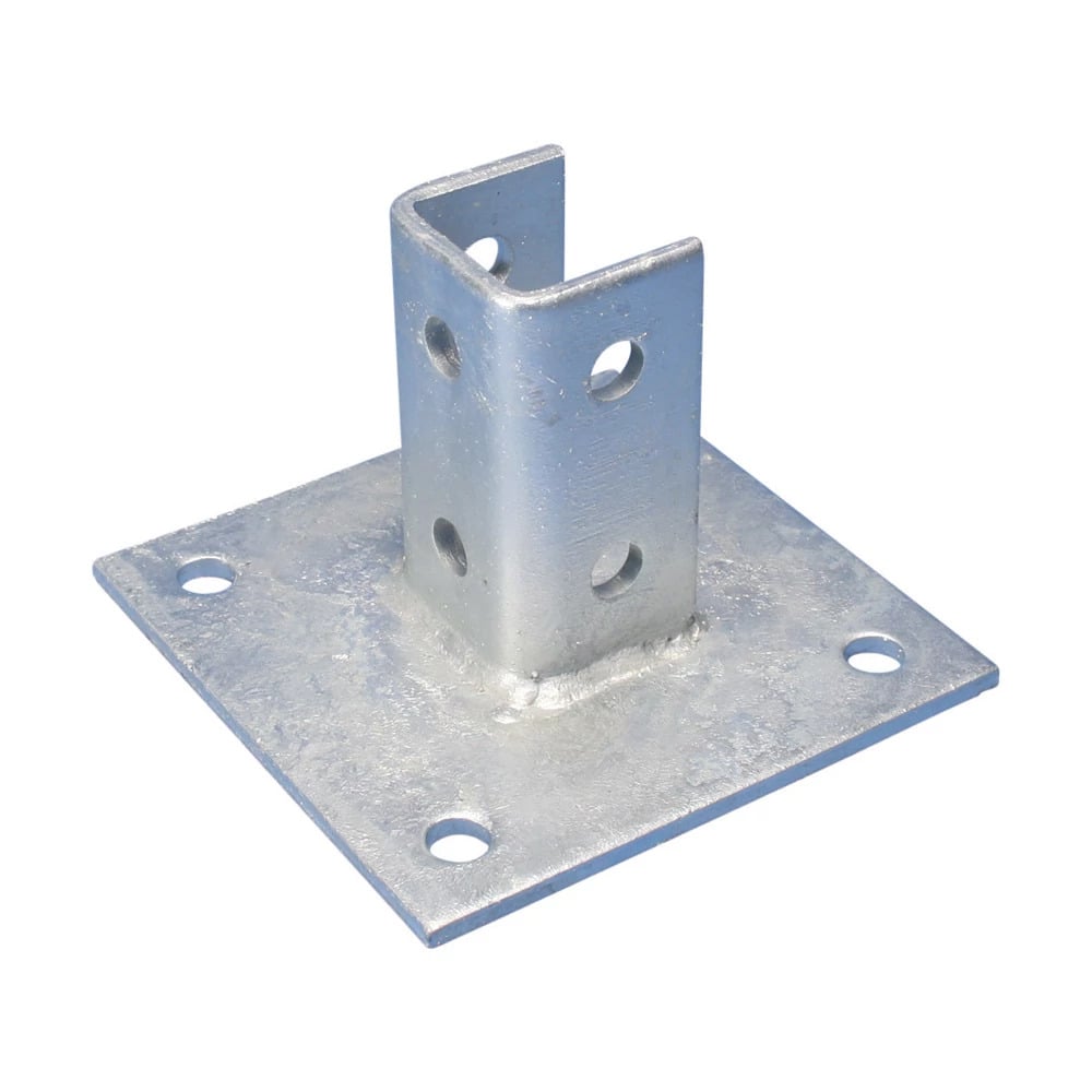Post Base for Strut Type A, EG, 6" x 6" x 3.5" x 0.81"