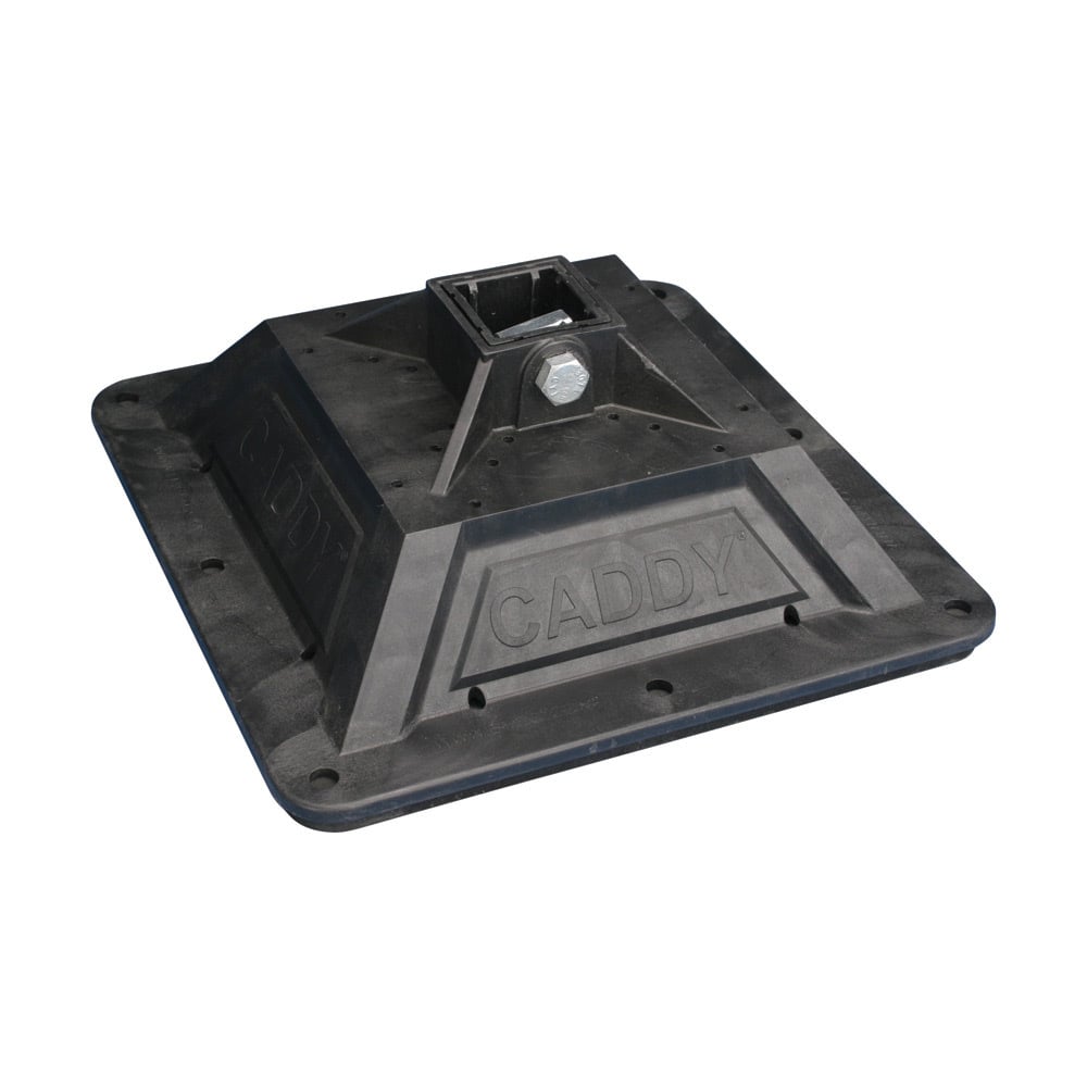 Rooftop Pyramid H-Frame Post Base, Rubber