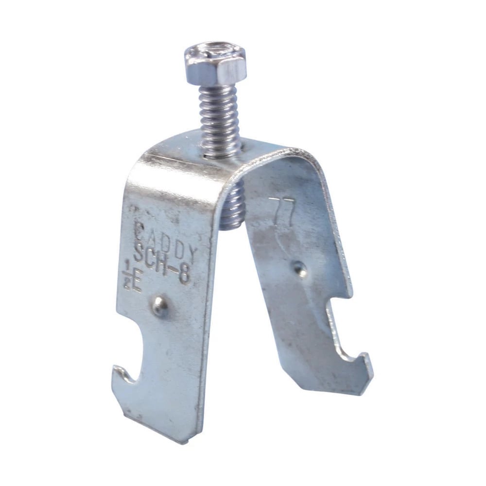 Single Piece Strut Clamp for Conduit, 0.57"0.92" OD, 3/4" EMT, 1/2" Rigid/Pipe